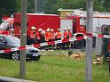 Schwerer Unfall mit Reisebus Lohmar Donrather Dreieck P270